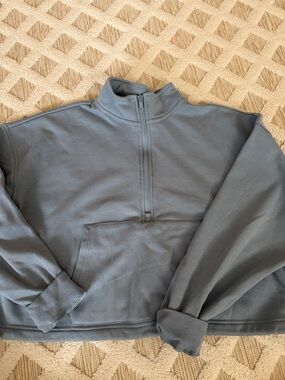 90 Degree By Reflex Men's Half-Zip Sweater - Slate Blue